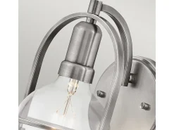 Elstead Hinkley Somerset Vägglampa Borstad Nickel Gris