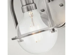 Elstead Hinkley Somerset Vägglampa Borstad Nickel Gris