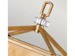 Aplique Para Pared-Elstead Hinkley Stinson Lyktor Pendel Takljus Distressed Mässing Camel