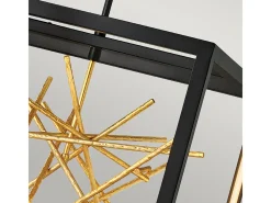 Elstead Hinkley Styx Integrerad LED-taklampa Svart & Guldguld, 3000K Negro
