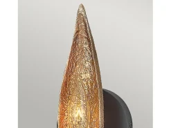 Aplique Para Pared-Elstead Hinkley Willow Vägglampa kolsvart med Deluxe guld Negro