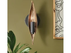Aplique Para Pared-Elstead Hinkley Willow Vägglampa kolsvart med Deluxe guld Negro