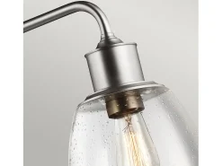 Elstead Hobson 3 Light Ceiling Island Chandelier Pendant Bar Light Satin Nickel, E27 Gris Clearance
