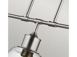 Elstead Hobson 3 Light Ceiling Island Chandelier Pendant Bar Light Satin Nickel, E27 Gris Clearance