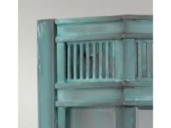 Iluminación Exterior-Elstead Holborn Utomhusvägglykta Verdigris, IP44 Verde