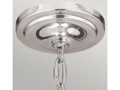 Lámpara Suspendida-Elstead Hounslow 1 Light Ceiling Mini Pendel Polerad Nickel, E27 Gris