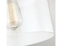 Plafón-Elstead Hounslow 1 Light Flush Light, polerat nickel Gris