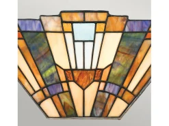 Elstead Inglenook 2 Lätt Tiffany Uplighters Tiffany glas, E14 Multicolor Online