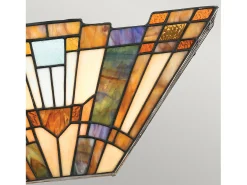 Elstead Inglenook 2 Lätt Tiffany Uplighters Tiffany glas, E14 Multicolor Online
