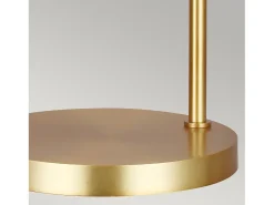 Elstead Joan 1 ljus bordslampa, matt vit, matt vit, polerad mässing, E27 Camel Best