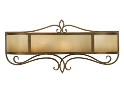 Elstead Justine 2 ljus inomhusvägglampa brons med ekglas, E14 Bronce Outlet