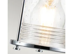 Aplique Para Pared-Elstead Kichler Ashland Vägglampa polerad krom, IP44 Gris