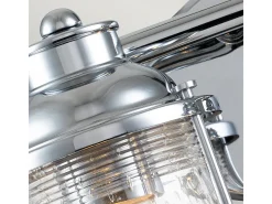 New Elstead Kichler Ashland Vägglampa polerad krom, IP44 Gris
