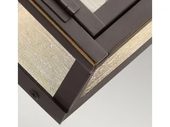 Elstead Kichler Carlson Utomhusvägglykta gnidad brons, IP44 Bronce Outlet