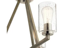 Lámpara Suspendida-Elstead Kichler Deryn Multi Arm Pendel Takljus Distressed Antique Grey Gris