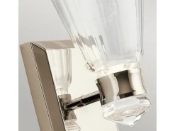 Elstead Kichler Kayva Integrerad LED-vägglampa polerad nickel, 3000K, IP44 Gris Hot