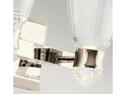 Elstead Kichler Kayva Integrerad LED-vägglampa polerad nickel, 3000K, IP44 Gris Clearance