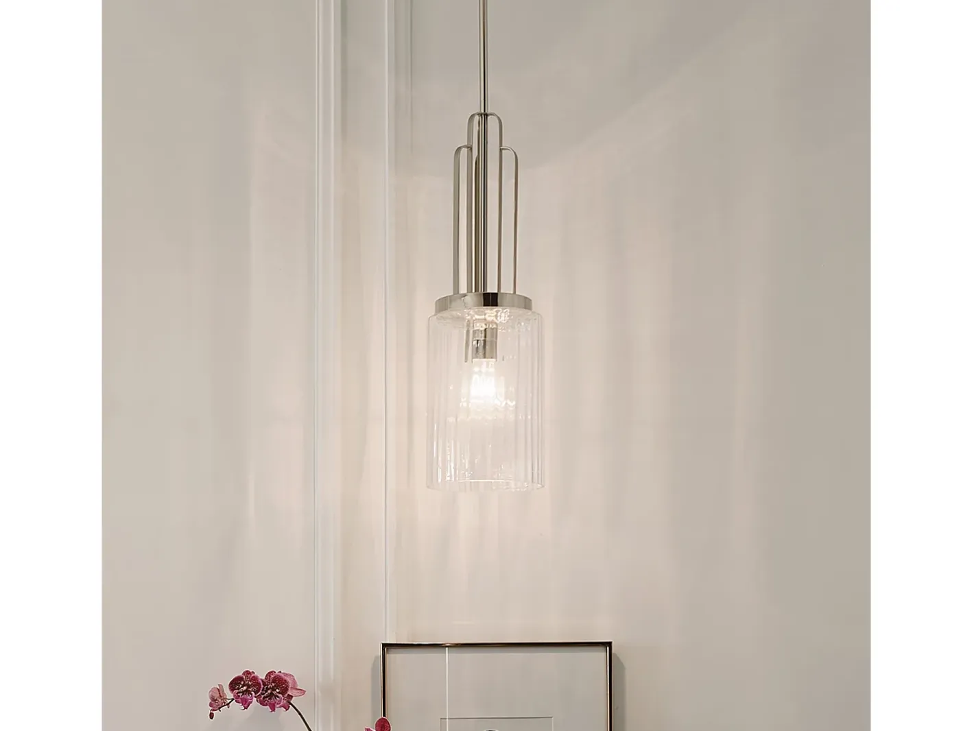 Discount Elstead Kichler Kimrose Kupol taklampa polerad nickel Gris