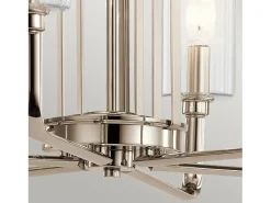 Discount Elstead Kichler Kimrose Multi Arm Pendel Taklampa Polerad Nickel Gris