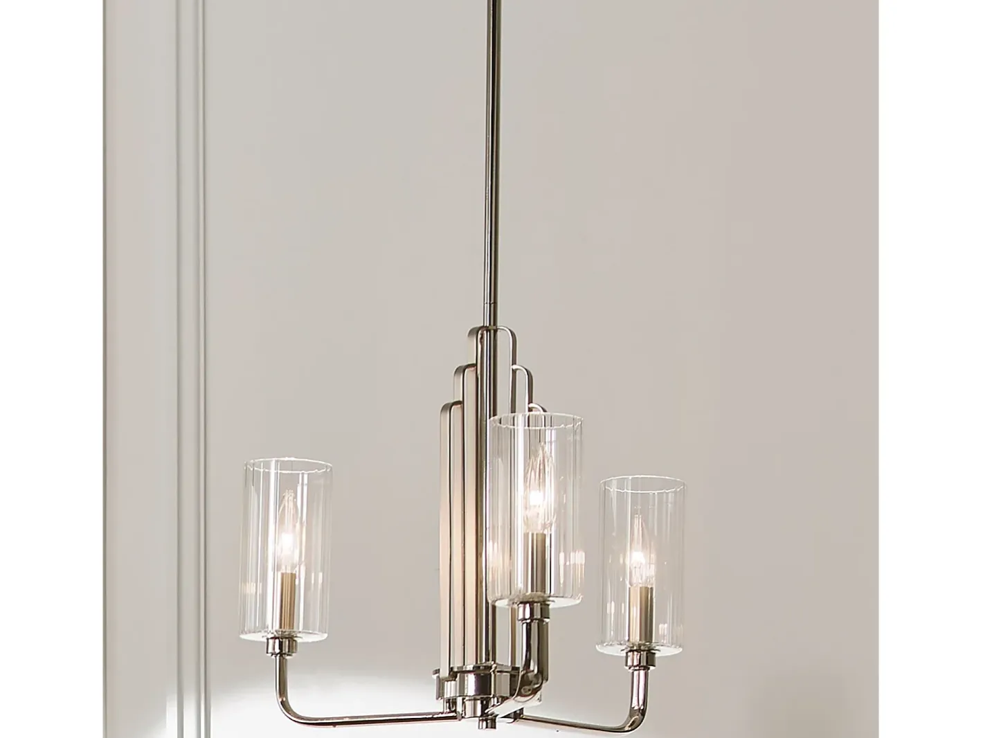 Best Elstead Kichler Kimrose Multi Arm Pendel Taklampa Polerad Nickel Gris