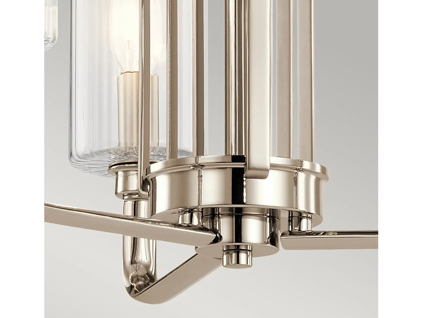 Best Elstead Kichler Kimrose Multi Arm Pendel Taklampa Polerad Nickel Gris
