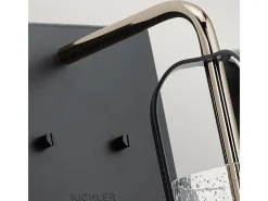 Aplique Para Pared-Elstead Kichler Kitner Kupol vägglampa polerad nickel Gris