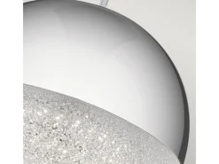 Lámpara Suspendida-Elstead Kichler Moonlit Integrerad LED sfärisk taklampa polerad krom, 3000K Gris