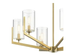 Elstead Kichler Nye Taklampa med flera armar Borstad Naturmässing Camel New
