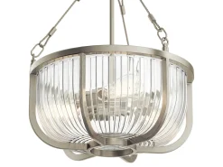 Elstead Kichler Roux Cylindrisk taklampa Borstad nickel Gris Outlet