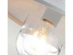 Iluminación Exterior-Elstead Klampenborg Outdoor Dome Vägglampa Vit, IP44 Blanco