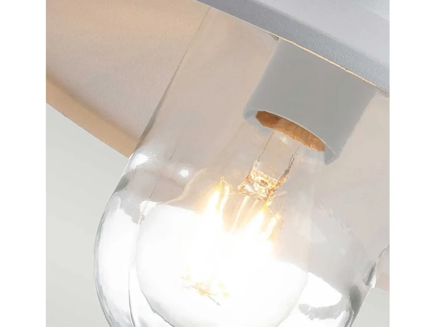 Iluminación Exterior-Elstead Klampenborg Outdoor Dome Vägglampa Vit, IP44 Blanco