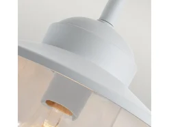 Iluminación Exterior-Elstead Klampenborg Outdoor Dome Vägglampa Vit, IP44 Blanco