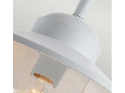 Iluminación Exterior-Elstead Klampenborg Outdoor Dome Vägglampa Vit, IP44 Blanco