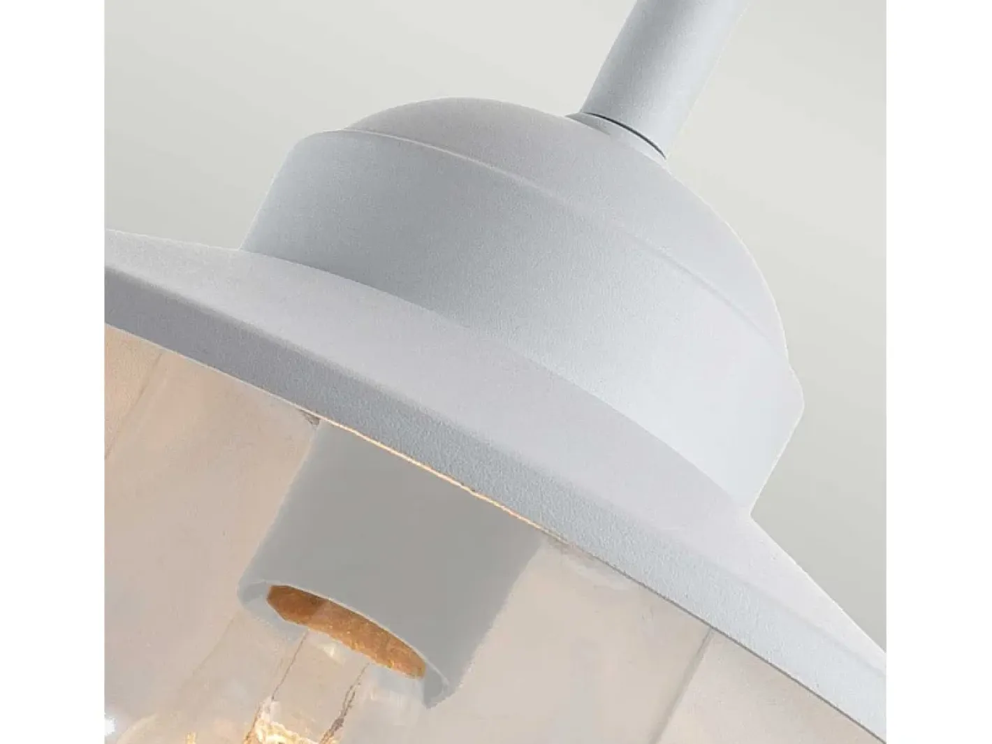 Iluminación Exterior-Elstead Klampenborg Outdoor Dome Vägglampa Vit, IP44 Blanco