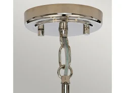 Outlet Elstead Kula 5 ljus ljuskrona, polerat nickel, E14 Gris