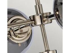 Outlet Elstead Kula 5 ljus ljuskrona, polerat nickel, E14 Gris