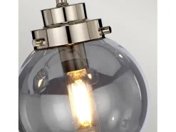 Outlet Elstead Kula 5 ljus ljuskrona, polerat nickel, E14 Gris