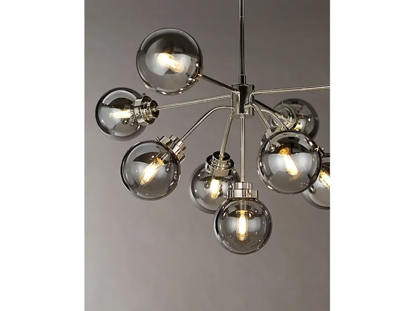 Elstead Kula 9 ljus ljuskrona, polerat nickel, E14 Gris Sale