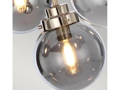 Elstead Kula 9 ljus ljuskrona, polerat nickel, E14 Gris Sale