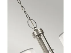 Clearance Elstead Lacey 9 ljus ljuskrona, antikt tenn, E14 Gris