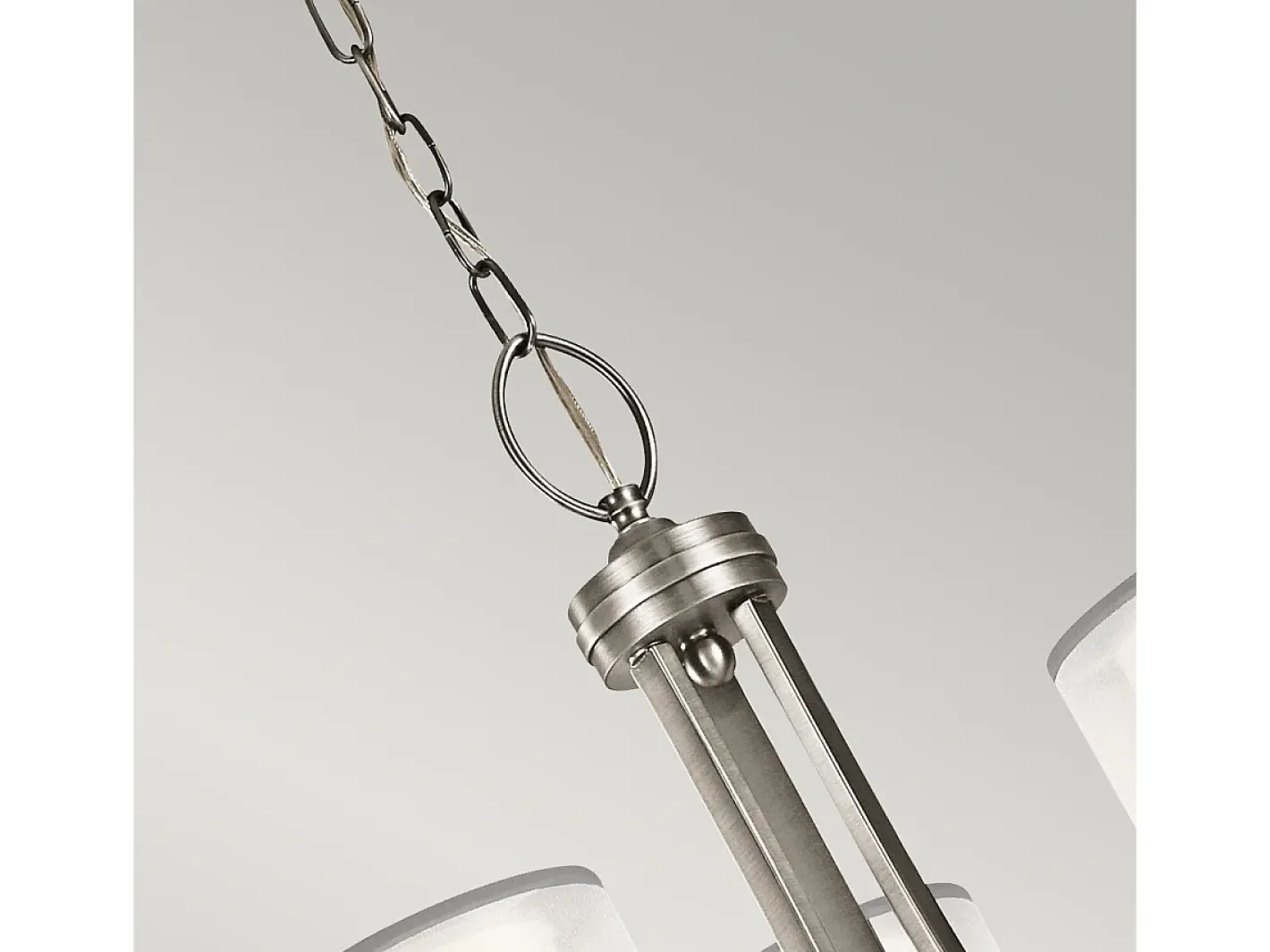 Clearance Elstead Lacey 9 ljus ljuskrona, antikt tenn, E14 Gris