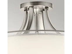 Best Elstead Lacey 4 Lätt semi-spolfäste, antikt tenn, E27 Gris