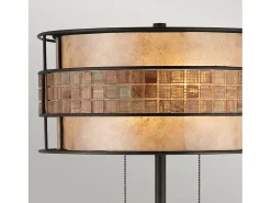 Clearance Elstead Laguna 2 Ljus Bordslampa Renaissance Copper, E27 Cobrizo