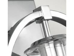 Aplique Para Pared-Elstead Marlena 1 ljus vägglampa polerad krom, E27 Gris