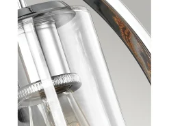 Aplique Para Pared-Elstead Marlena 1 ljus vägglampa polerad krom, E27 Gris