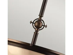 Lámpara Suspendida-Elstead Mayflower 3 ljus takhänge brons, E27 Bronce