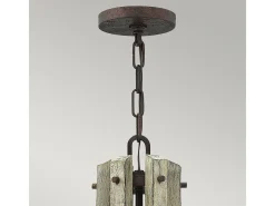 Elstead Middlefield 6 ljus ljuskrona järnrostfinish, E14 Gris Outlet