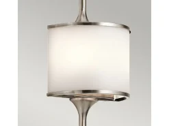 Elstead Mona 2 ljus badrumsvägglampa Tenn IP44, G9 Gris Outlet