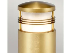 Outlet Elstead Newbrighton Utomhuspollare Antik mässing, IP55 Camel