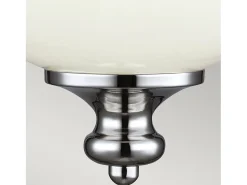 Lámpara Suspendida-Elstead Parkman 1 ljus liten klot takhänge polerad nickel, E27 Gris